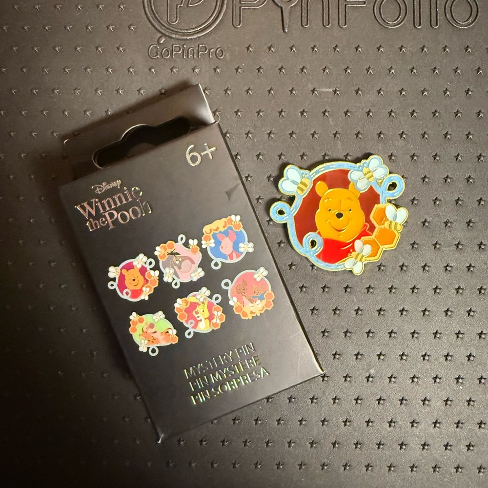 Loungefly Disney Winnie the Pooh Honeycomb Portraits Blind Box Enamel Pin — Pooh